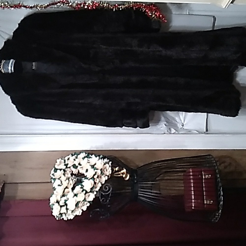 MONTEREY FASHION FAUX FUR COAT FULL LENGTH